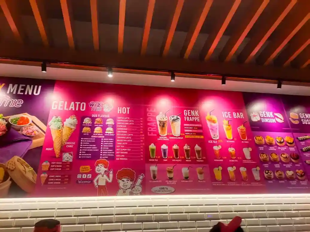 pilihan menu