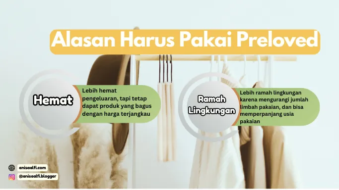 Beli preloved bikin kita hemat budget, tapi tetap bisa dapat barang kualitas bagus