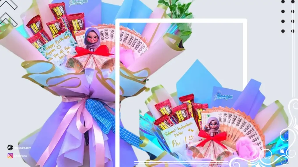 Apa itu buket jajanan simpel? buket yang berisi jajanan bisa pilih selera.