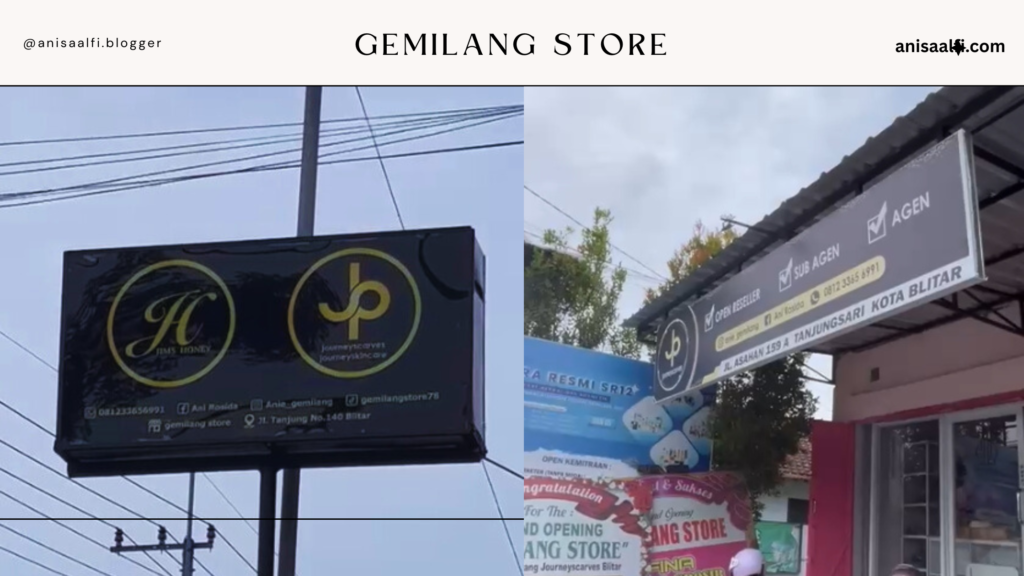 Lokasi gemilang store berada di daerah Tanjungsari
