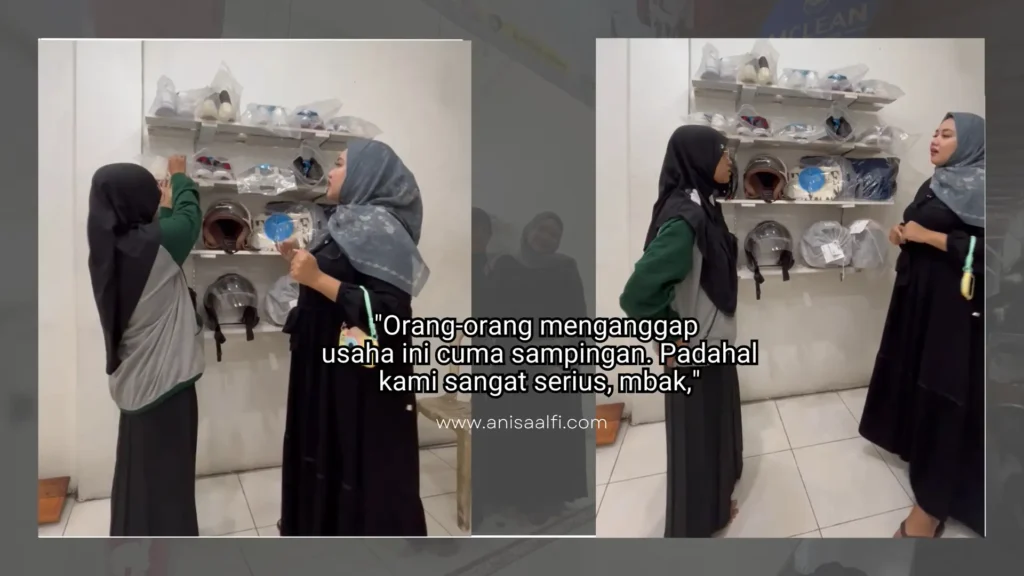 awal merintis usaha cuci sepatu